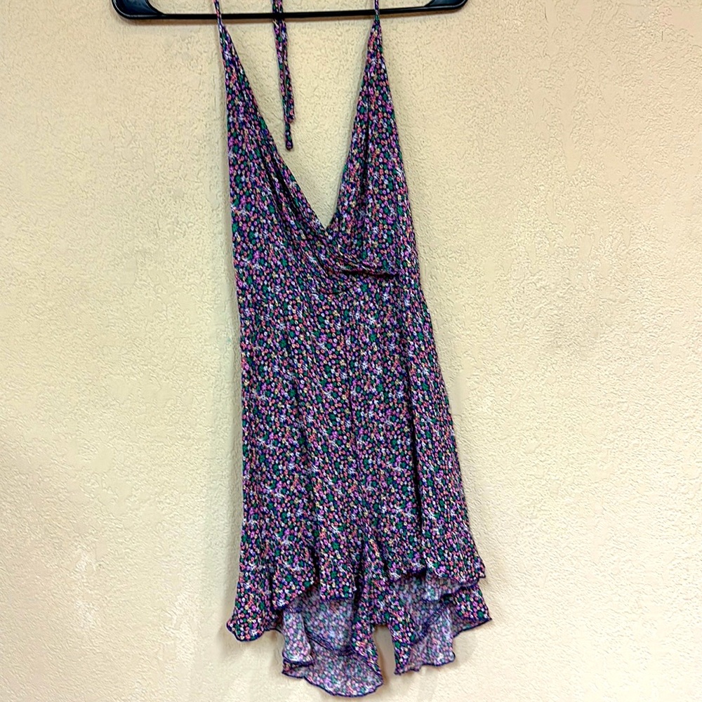 Hesperus womans boho Floral halter Romper size Large - Picture 1 of 7